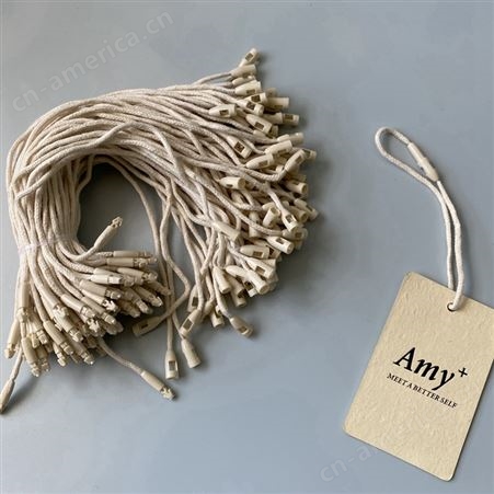 头棉绳 服装辅料通用吊牌线塑料 子母扣商标挂牌绳 批发