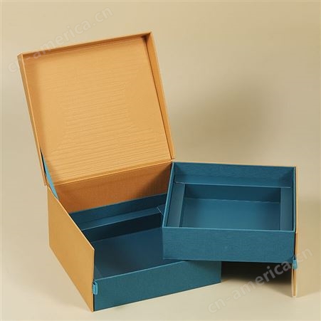 高档礼品盒创意设计伴手礼盒折叠天地盖盒翻盖定做logo礼品包装盒