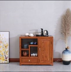 家用中式茶水柜 茶水架置物架竹实木茶叶茶具收纳