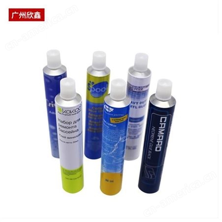 白铝管/铝制包装白管 白可丁铝质软管 可加喷涂尾胶化妆品软管