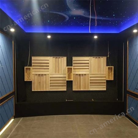 木杉 影院布艺吸声板定制 私人影院家庭ktv 星空顶录音棚制作安装