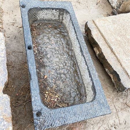 天然老旧青石槽 小水槽 牛槽厂家批发 文建石材