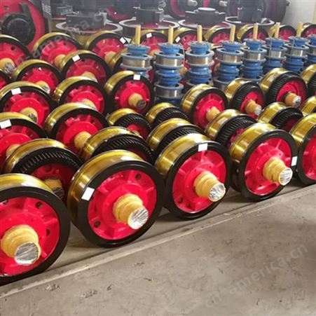 高温淬火调质型车轮组 起重机车轮组锻件 华升矿机