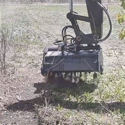 宏苹销售多功能拓荒机 荒坡园林管理用挖机开荒机 翻土除草设备
