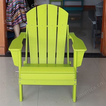 厂家直供 HDPE 聚乙烯塑料椅 Adirondack青蛙椅 PE仿木休闲椅
