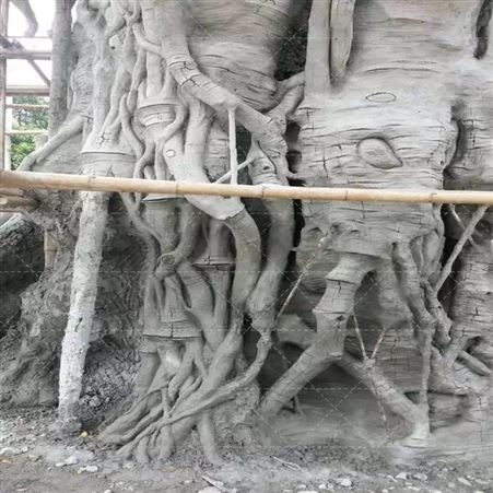 盐 城仿真假树 小区村口水泥假树 广雕免费设计制作