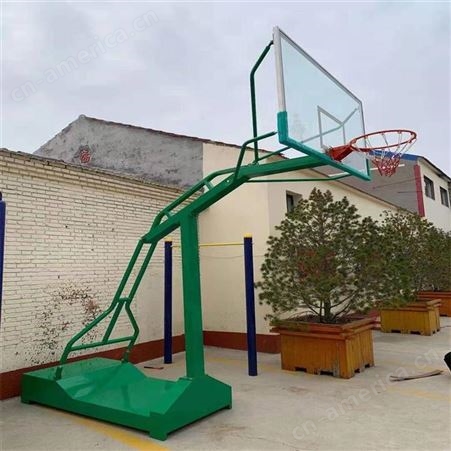 华丽体育落地式室外蓝球架篮球架户外成人篮球架移动篮球架圆管篮球架