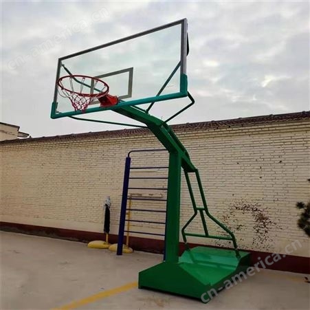 华丽体育落地式室外蓝球架篮球架户外成人篮球架移动篮球架圆管篮球架