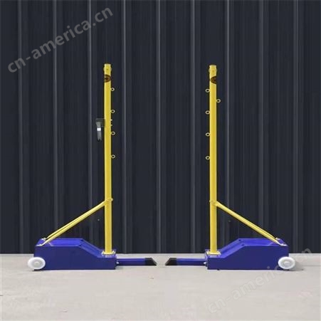 华丽体育八合一网架多功能配重式排球架 标准移动式羽毛球架气排球架