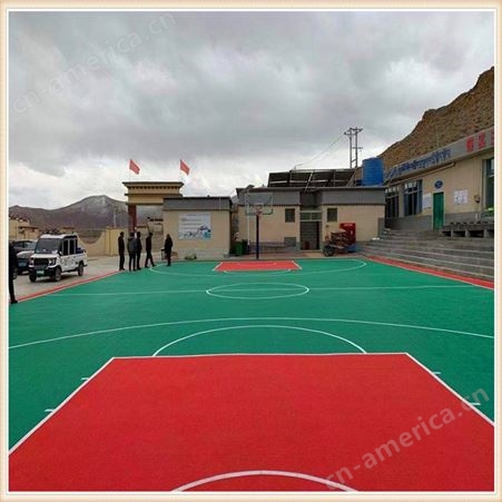 安宁篮球场地施工篮球场悬浮地板添速【拼装地板】供应商