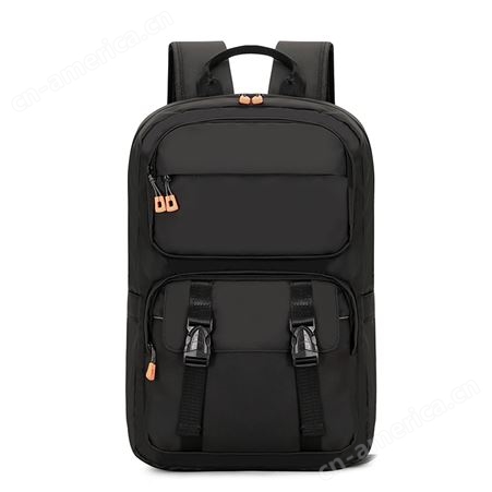 日式休闲双肩包男款防水电脑背包男大容量旅行包学生书包礼品logo