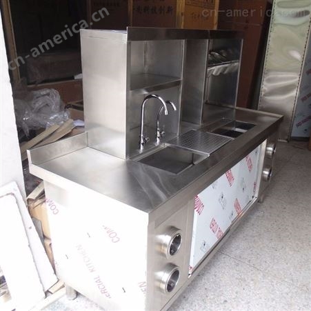顺昌厨房 商用奶茶店设备 不锈钢操作台 雪珂台 SCCF563