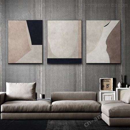 米范家 现代简约抽象客厅装饰画玄关大气挂画民宿样板间墙壁画