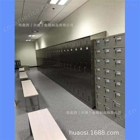 天津不锈钢更衣柜厂家华奥西生产食品厂用304不锈钢更衣柜 密码锁更衣柜