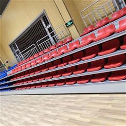 华丽体育批发篮球馆伸缩看台 可移动 活动看台座椅室内球场观众看台座椅